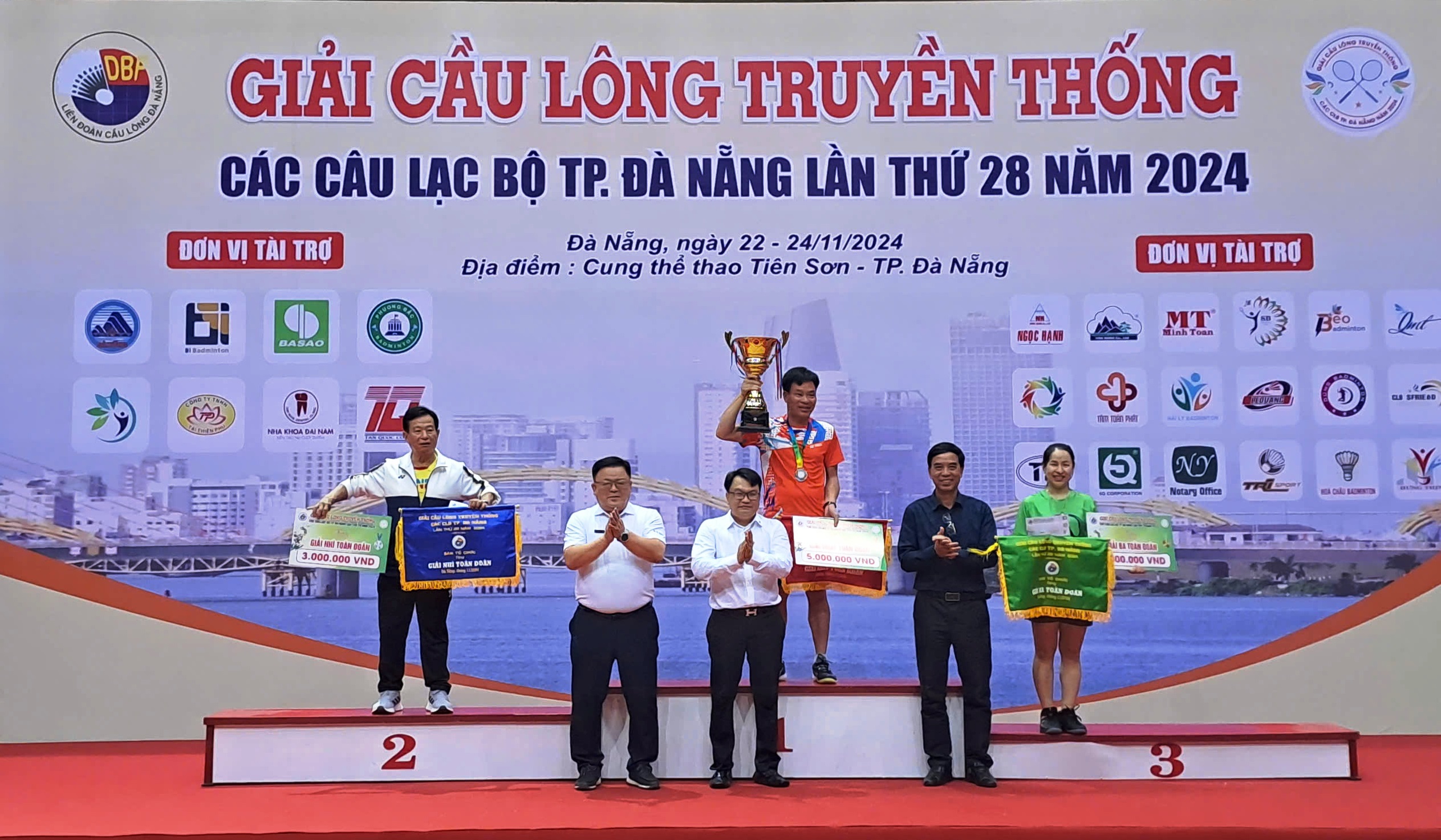 Kết thúc Giải Cầu lông truyền thống các CLB thành phố Đà Nẵng  lần thứ 28 năm 2024