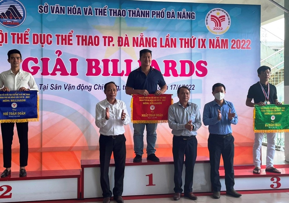 Kết thúc Giải Billiards Đại hội Thể dục thể thao thành phố Đà Nẵng  lần thứ IX năm 2022